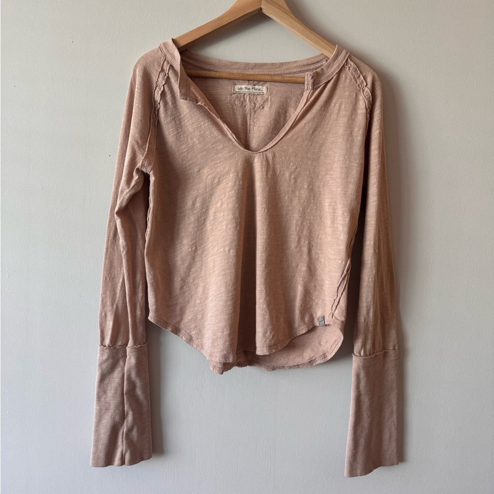 We the free tan long sleeve
